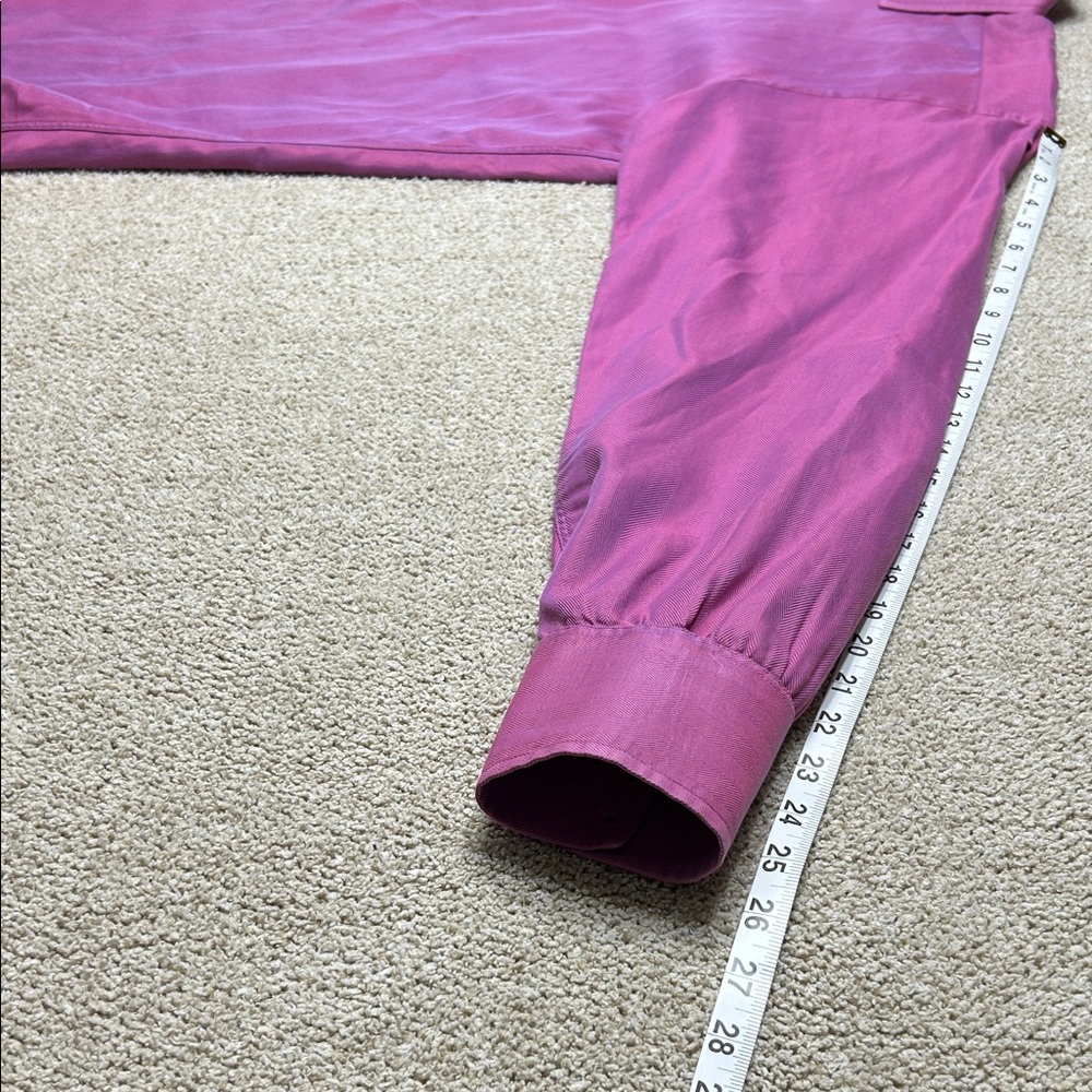 Turnbull & Asser Men's Dress Shirt in Rich Purple - Picture 6 of 10